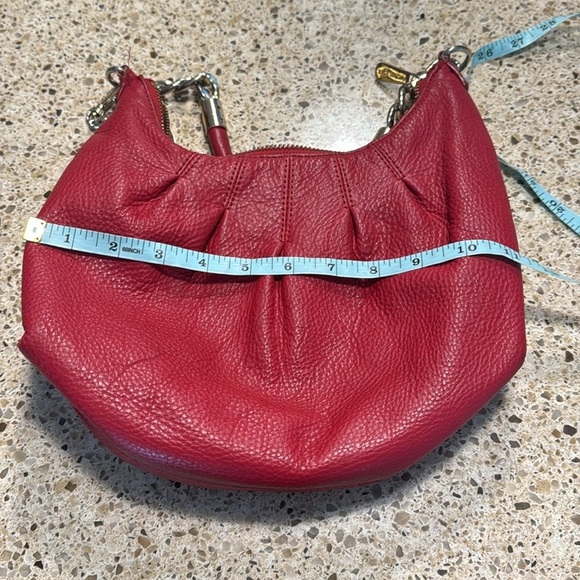 Red pebbled leather Michael kors bag - Picture 8 of 10